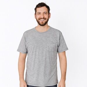 Rowm gray pocket Tee Size L
